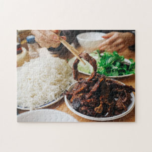 Vietnamese Bun Cha Grilled Pork Noodles Foods Legpuzzel