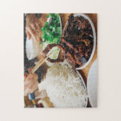 Vietnamese Bun Cha Grilled Pork Noodles Foods Legpuzzel (Verticaal)