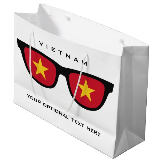 Vietnamese cadeautas met aangepaste tekst en kleur (Voorkant Gekanteld)