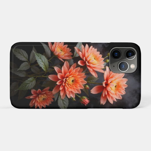 Vietnamese Chrysanthemum on the Moon Case-Mate iPhone Case (Achterkant (horizontaal))