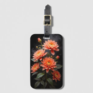 Vietnamese Chrysanthemum op de Maan Bagagelabel