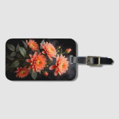 Vietnamese Chrysanthemum op de Maan Bagagelabel (Voorkant (horizontaal))