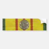Vietnamese dienst met medaillebumper bumpersticker (Voorkant)