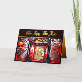 Vietnamese Dragon Nieuwjaar 2024 Origami GC Bedankkaart