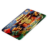 Vietnamese Dragon Nieuwjaar 2024 Tempel FlexM Magneet (Linkerzijde)