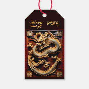 Vietnamese Drums Têt Dragon Nieuwjaar personal GT Cadeaulabel