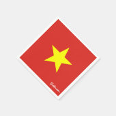 Vietnamese en Vietnamese Vlag partij mode / sport  Servet (Hoek)