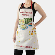 Vietnamese Family Head Chef Banh Tet Bloesem Kunst