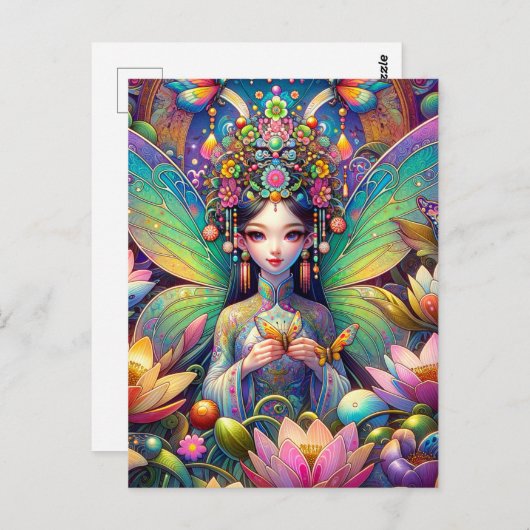 Vietnamese fee briefkaart (Voorkant / Achterkant)