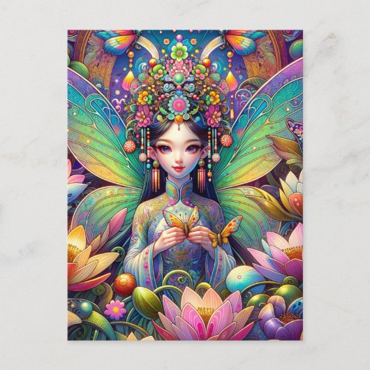 Vietnamese fee briefkaart (Voorkant)