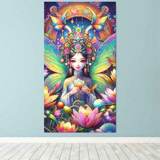 Vietnamese fee canvas afdruk (Insitu (Houten vloer))