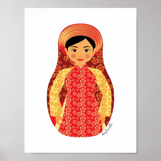 Vietnamese Fire Matryoshka Poster (Voorkant)