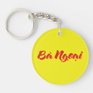 Vietnamese (grootmoeder van moederszijde) Oma - Bà Sleutelhanger