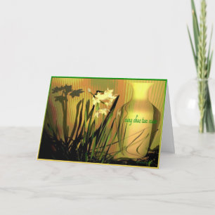 Vietnamese Happy New Year Paperwhites Feestdagen Kaart