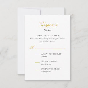 Vietnamese Kaart voor tweetalige respons in script