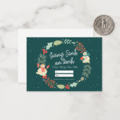 Vietnamese Kerstkaart. Giang Sinh An Lanh Notitiekaartje (Voorkant / Achterkant in situ)