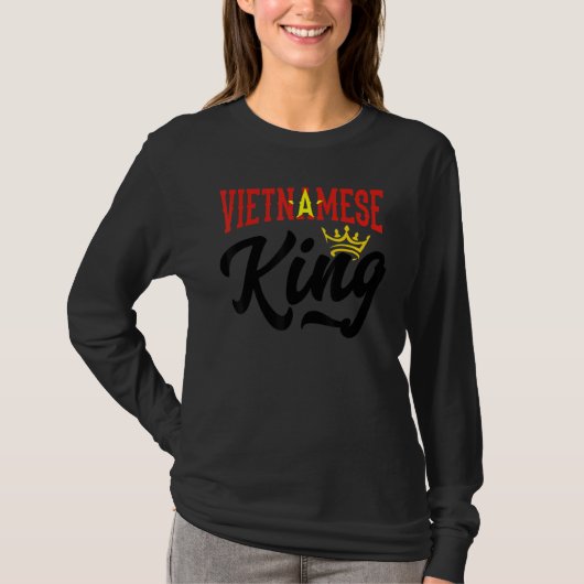 Vietnamese King Vietnam Vietnamese Vietnam Flag T-shirt (Voorkant)
