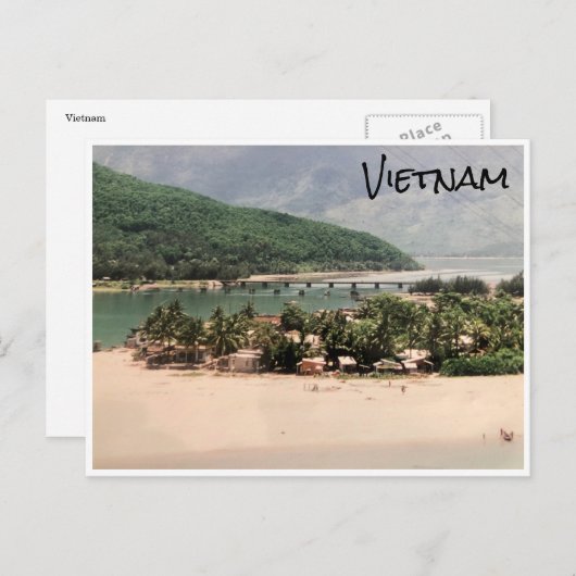 Vietnamese kustdorpen briefkaart (Voorkant / Achterkant)