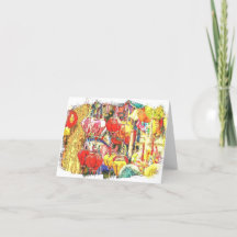 Vietnamese lantaarn Folded Notecard