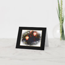 Vietnamese lantaarn Folded Notecard