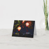 Vietnamese lantaarn Folded Notecard