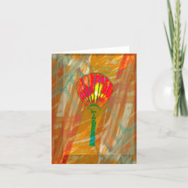 Vietnamese lantaarn gevouwen bedankkaart