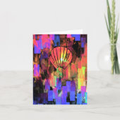 Vietnamese lantaarn gevouwen bedankkaart (Voorkant)