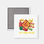 Vietnamese Lunar New Year 2026 Tet Viet Chuc Mung  Magneet (Voorkant / Achterkant)