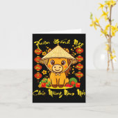 Vietnamese Lunar New Year - Tet 2026 Year Of The H Kaart (Gele Bloem)