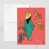 Vietnamese mam Illustration Moederdag Gift Briefkaart (Voorkant / Achterkant)