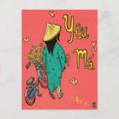 Vietnamese mam Illustration Moederdag Gift Briefkaart (Voorkant)