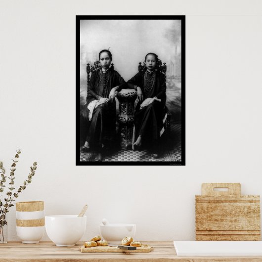 Vietnamese meisjes 1903 poster (Keuken)