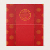 Vietnamese Nieuwjaar OX papier-cut Gevouwen C Kaart (Binnenkant ongevouwen)