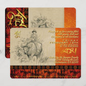 Vietnamese nieuwjaarsfeest OX en Child 2021 Partij (Voorkant / Achterkant)