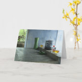 Vietnamese pagode aanbiedingen kaart (Gele Bloem)