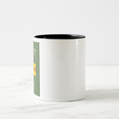 Vietnamese paspoort - vlag van Zuid-Vietnam Tweekleurige Koffiemok (Center)