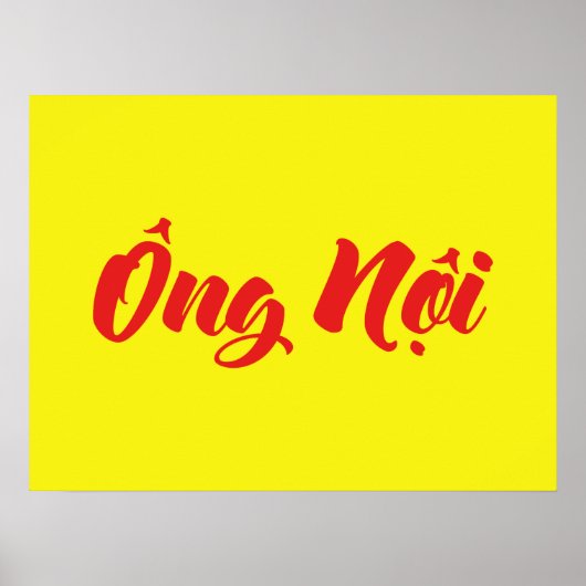 Vietnamese (Paternal) Grootvader - Ông Nội Poster (Voorkant)