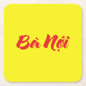 Vietnamese (paternale) oma - Bà Nội Kartonnen Onderzetters (Voorkant)
