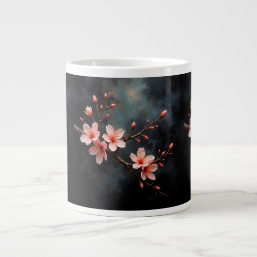 Vietnamese Peach Blossom Art Grote Koffiekop (Voorkant)
