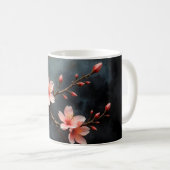 Vietnamese Peach Blossom Art Koffiemok (Voorkant rechts)