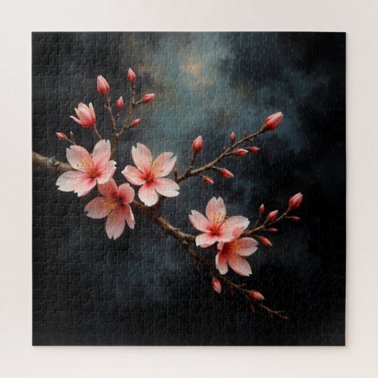 Vietnamese Peach Blossom Art Legpuzzel (Verticaal)