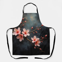 Vietnamese Peach Blossom Art Schort