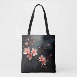 Vietnamese Peach Blossom Art Tote Bag