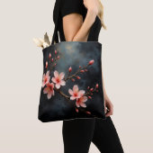Vietnamese Peach Blossom Art Tote Bag (Dichtbij)
