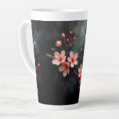 Vietnamese Perzikbloesem Kunst Latte Mok (Linkerhoek)