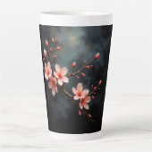 Vietnamese Perzikbloesem Kunst Latte Mok (Voorkant)