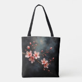 Vietnamese Perzikbloesem Kunst Tote Bag (Achterkant)