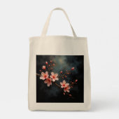 Vietnamese Perzikbloesem Kunst Tote Bag (Achterkant)