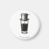 Vietnamese Phin Coffee Magnet  (Voorkant)