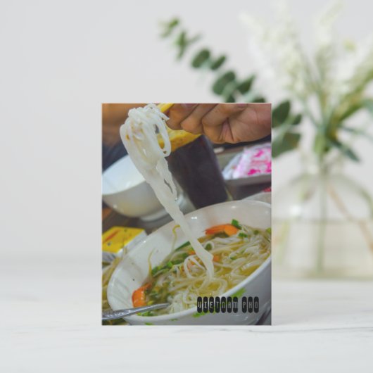 Vietnamese Pho Briefkaart (Staand voorkant)